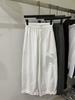 Lace Elastic Waist High-Waisted Wide-Leg Lantern Pants