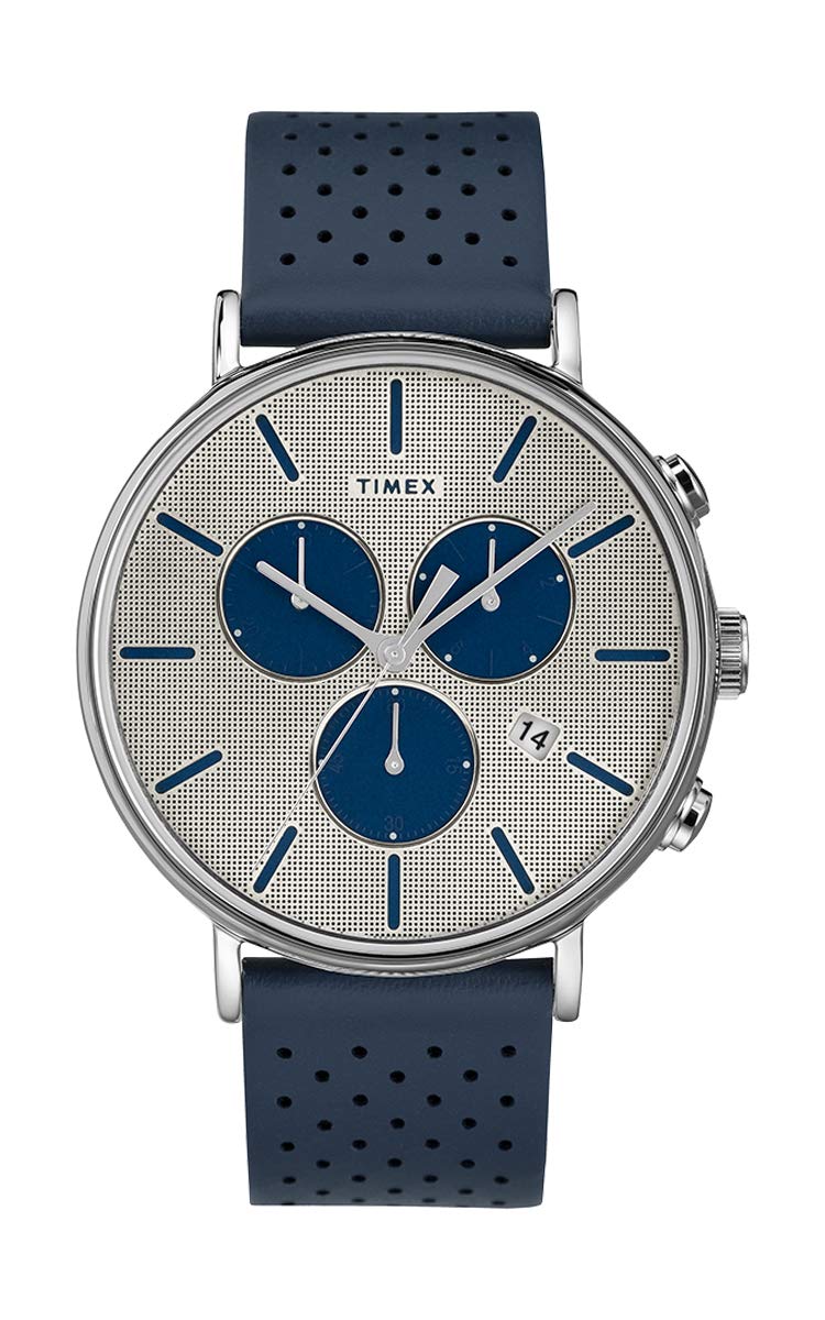 

Timex Fairfield TW2R97700 Men s Supernova Leather Band Chronograph Watch