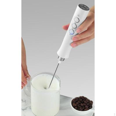 Electric Milk Frother 3 Speeds Cappuccino Whisk Handheld Egg Beater Latte Drink Mixer Blender