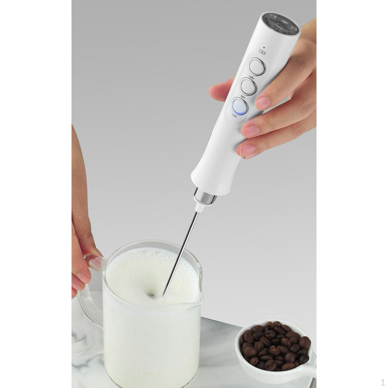 Электрический вспениватель молока 3 скорости Капучинатор Венчик Ручной взбиватель яиц Латте Напитки Миксер Блендер