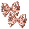 2-Pack of 40inch Rose Gold Bow Balloons, Large Rose Gold Bow Foil Balloons, Elegant Rose Gold Giant Bow Balloons; Suitable for Birthday Parties,
