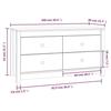 821775 vidaXL Armoire latérale Blanc 100x40x54 cm Bois de pin massif