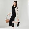SOFSIL Women's Elegant Velvet Long Sleeve Dress