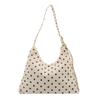 Casual Polka Dot Shoulder Bag Large Capacity Handbag Fashion Canvas Tote Bag  Shopping