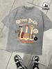 Retro Duck Feeling Cool Live Free Retro Tee Mans Summer Breathable Cotton TShirts Fashion Washed Top Unisex Casual Clothing