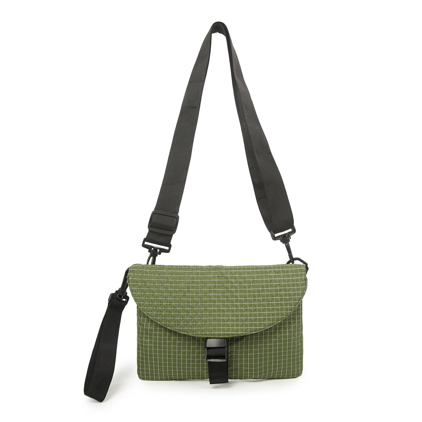 

Trendy brand small satchel niche commuter messenger bag men s commuter envelope bag outdoor sports cycling bag shoulder bag women зелений