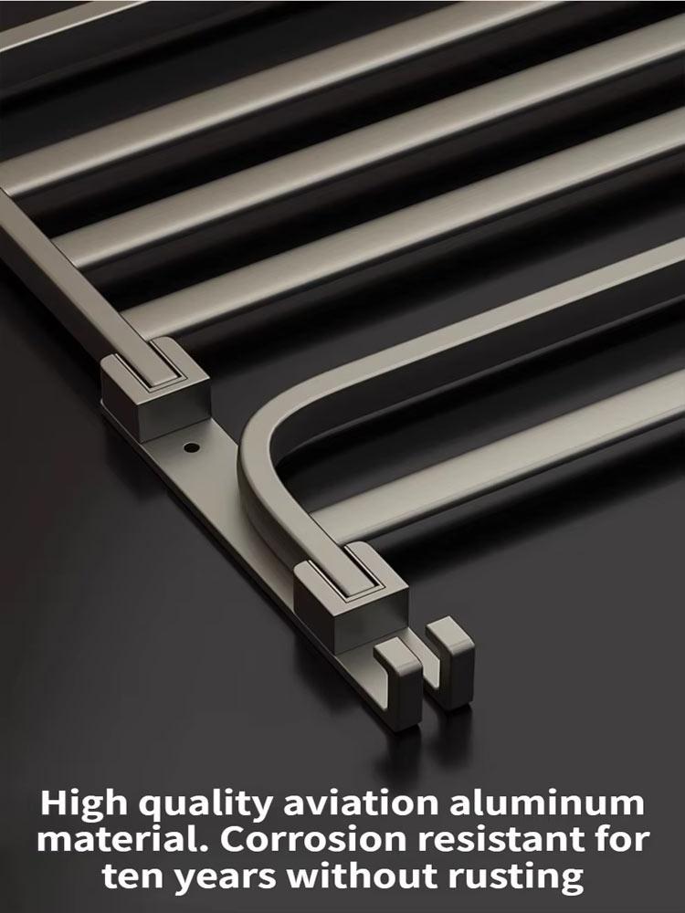 Upgrade And Thicken Grey/Black 40CM-60CM Towel Rack Space Aluminum Toilet Storage Rack Wall Mounted BathTowel Rack