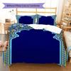 Muslim Pattern Bedding,Quilt Set Quilt Cover Pillowcase Home Birthday Gift (1 * duvet cover + 2 * pillowcase, without core)