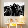 Black Metal Band Home Decor Immortals Rock Tapestry Wall Hanging Large Fabric Covering Bedroom Backdrop Party Concert Decoration