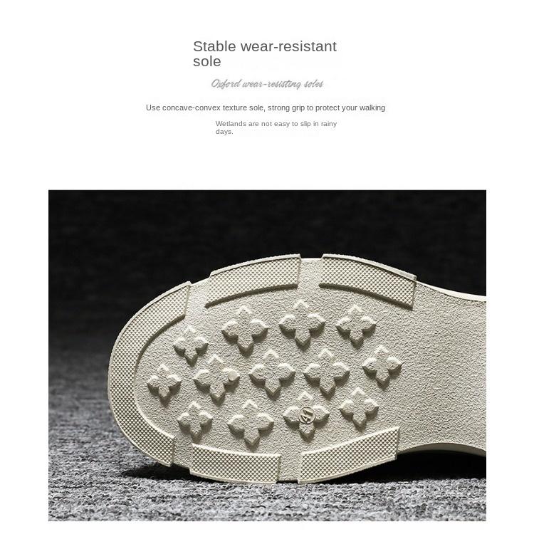 Spring Men's Shoes Breathable High Help Shoes Men's Trend 100 Thick Soles Non-slip Casual Short Boots Labor Protection Shoes