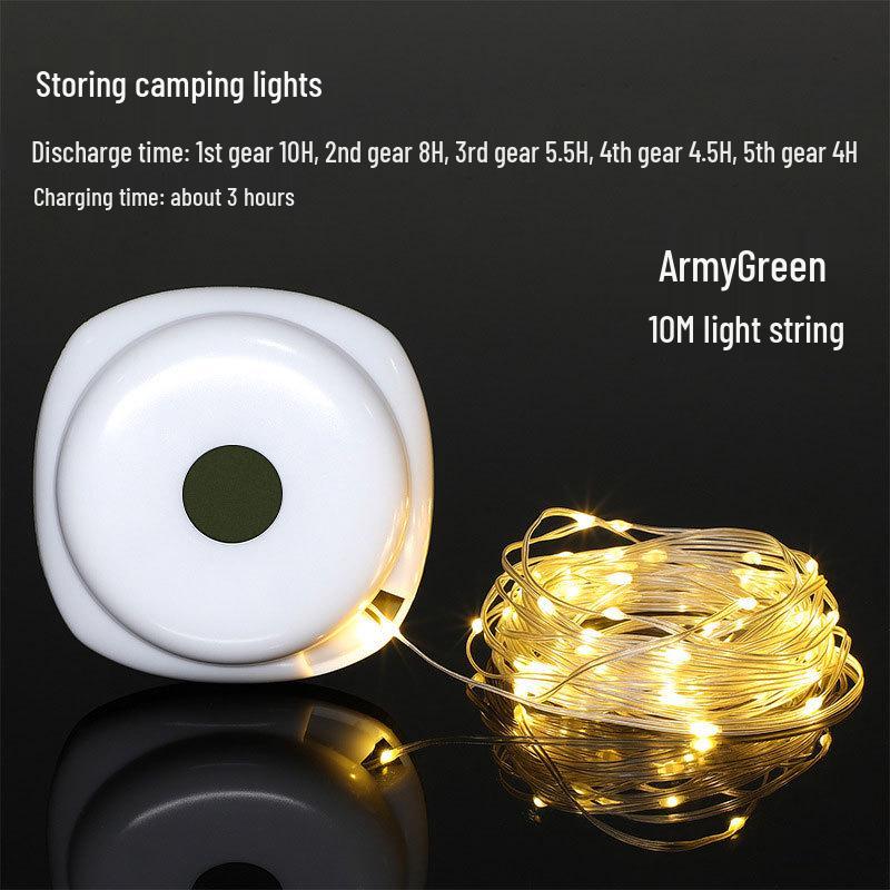 Rechargeable LED Camping Light Strip with Ultra-Long Battery for Outdoor Tents and Awnings