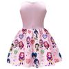 New Style Demon Hunter Girl Print Bowknot Children's Formal Dress