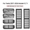 Kryt zadního větracího otvoru pro Tesla Model Y Model 3 Highland Upgrade Ochranná mřížka masky dekorace výdechu klimatizace zadních sedadel