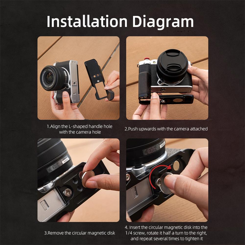 For Flymile X-M5 Thumb Grip for FUJIFILM X-M5 Camera Aluminum Alloy Metal Grip Photographic Stabilization Bracket Accessories
