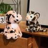 Sitting Simulated Leopard Plush Toy Fluffy Animals Stuffed Toys  Children Toys