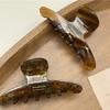 MOYAN ACC Large Acetate Amber Claw Clip Maillard Elegant French Handmade Woodland Hair Shark Clip For Women Back Of Head