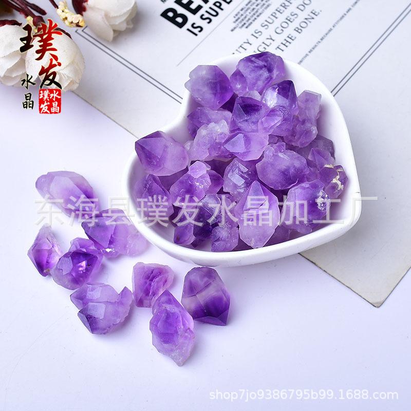 Amethyst Flower Cluster Incense Diffuser Stone for Fish Tanks