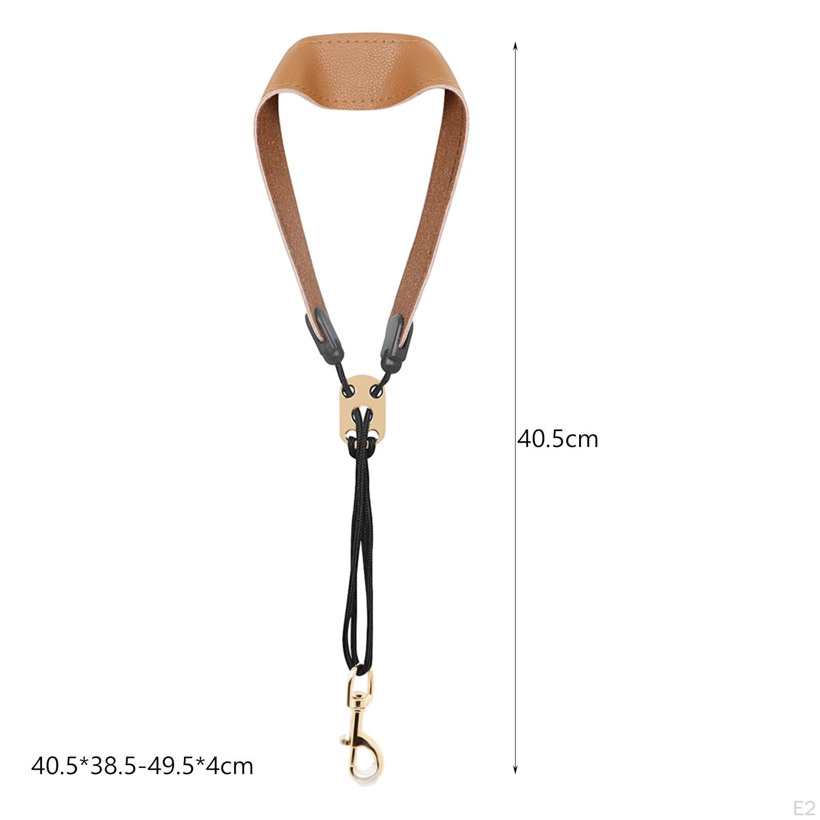 Sangle de cou réglable en cuir véritable pour Saxophone, clarinette, bandoulière simple, boucle en métal – acheter aux petits prix dans la boutique en ligne