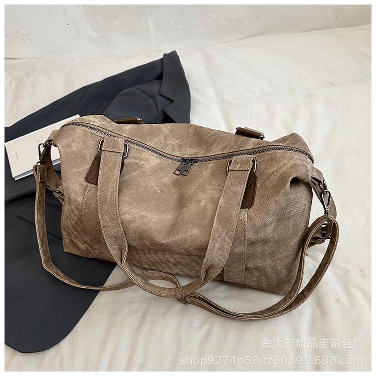 

Portable travel bag women 2025 new Korean version casual tote bag large capacity messenger bag luggage bag хаки