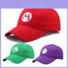 Super Mario Role Play Fialová Baseballová Čepice Vyšívaný Venkovní Doplněk