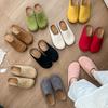 Lazy Shoes French Retro Outer Wear Boken Shoes Slippers One Pedal Versatile Casual Half Drag Early Spring New Bag Head Drag