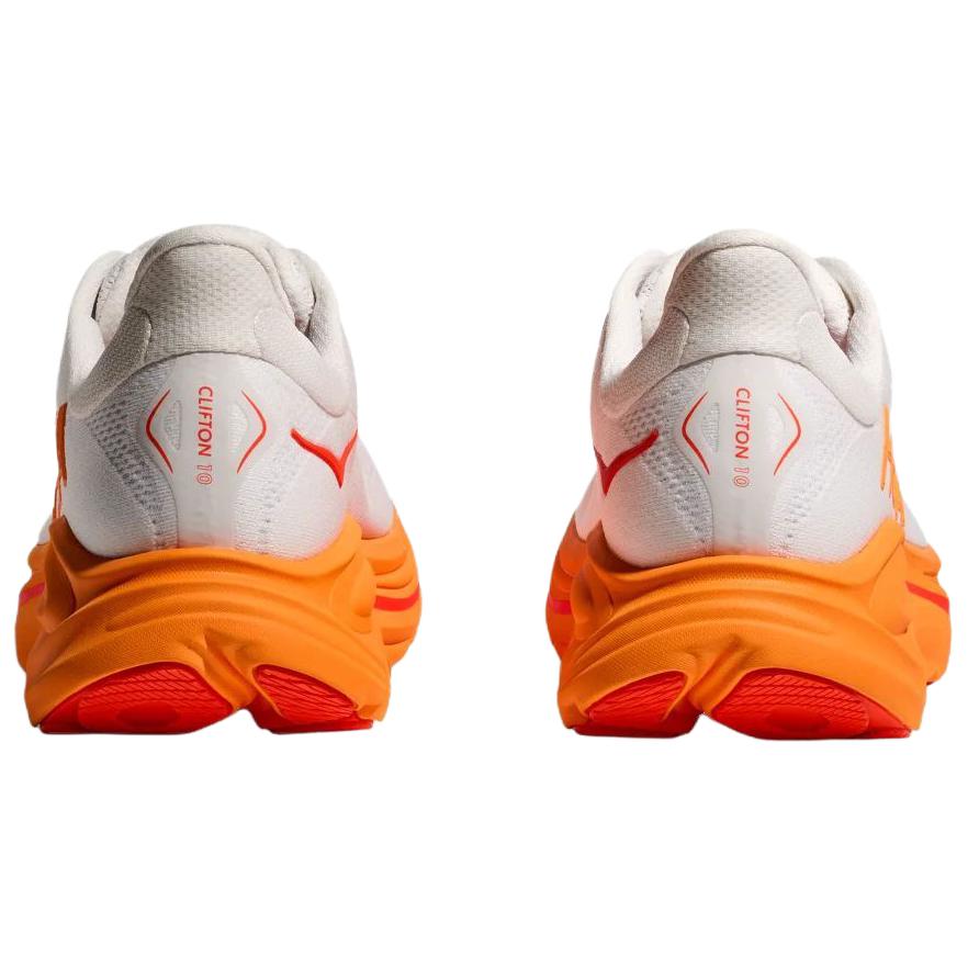 New HOKA ONE ONE Clifton 10 Frost Orange Zest Women's 1162031-FGZ