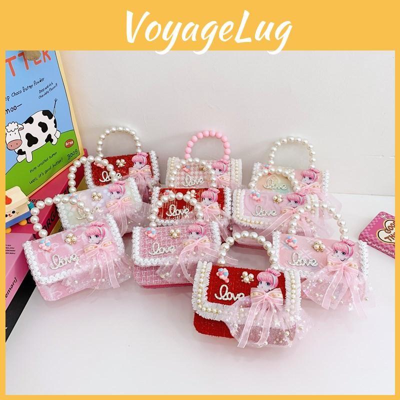 Lightweight Pearl Charming Shoulder Bag For Girls Featuring Cute Design Princess