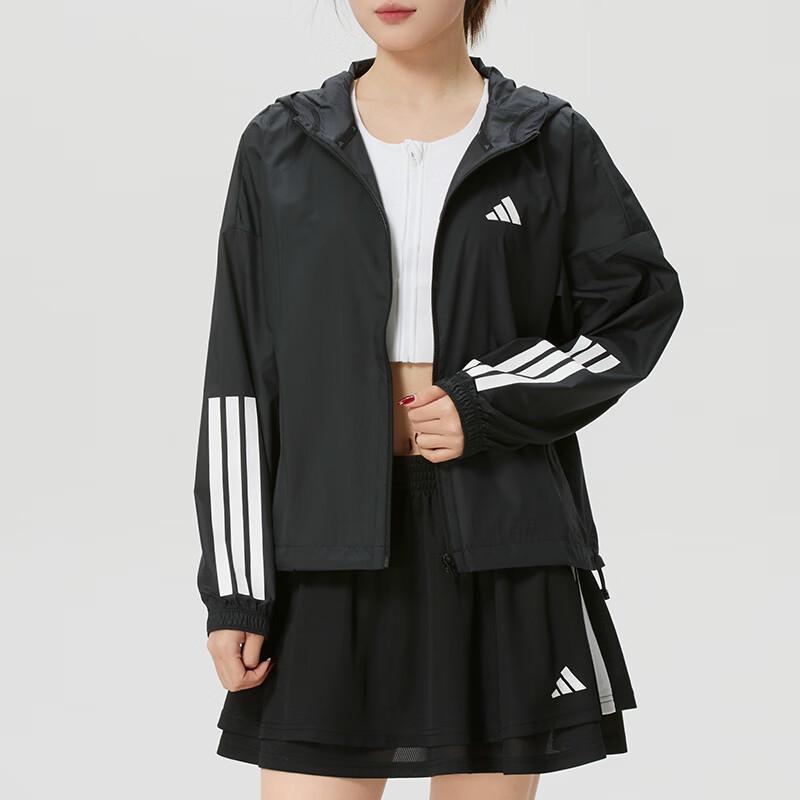 

Adidas Women s Woven Hooded Jacket JX1872 L