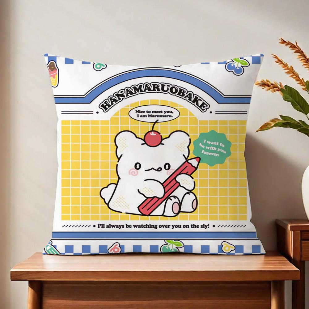Hhanamaruobakee cartoon cushion cover For Pillow Printing Sofa Decoration Home Car Room Coffee Shop Office Nordic Simplicity
