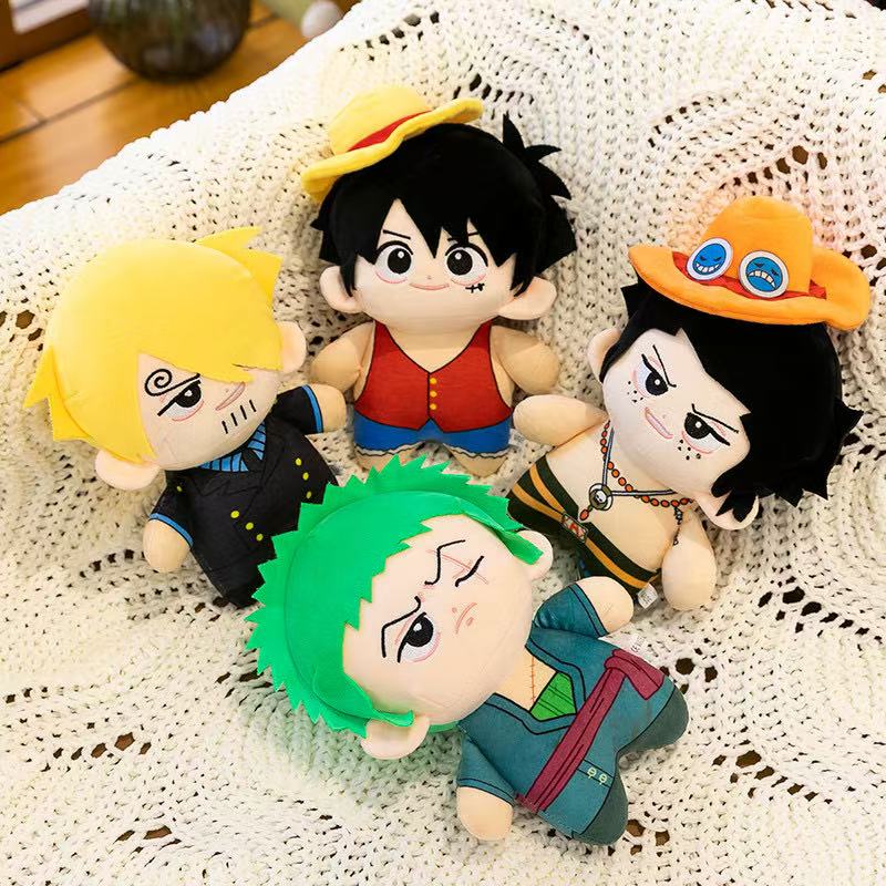 Luffy Zoro Ace Sanji Plush Toy Doll Backpack Hangingsanime Toys Plush Kid Christmas Gift Toys Cute Doll Birthday Gifts
