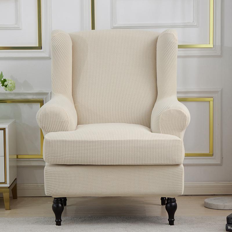 Skråarm Kongerygg Stoltrekk Elastisk lenestol Wingback Wing Sofa Ryggstol Tiger Krakktrekk Stretch Protector