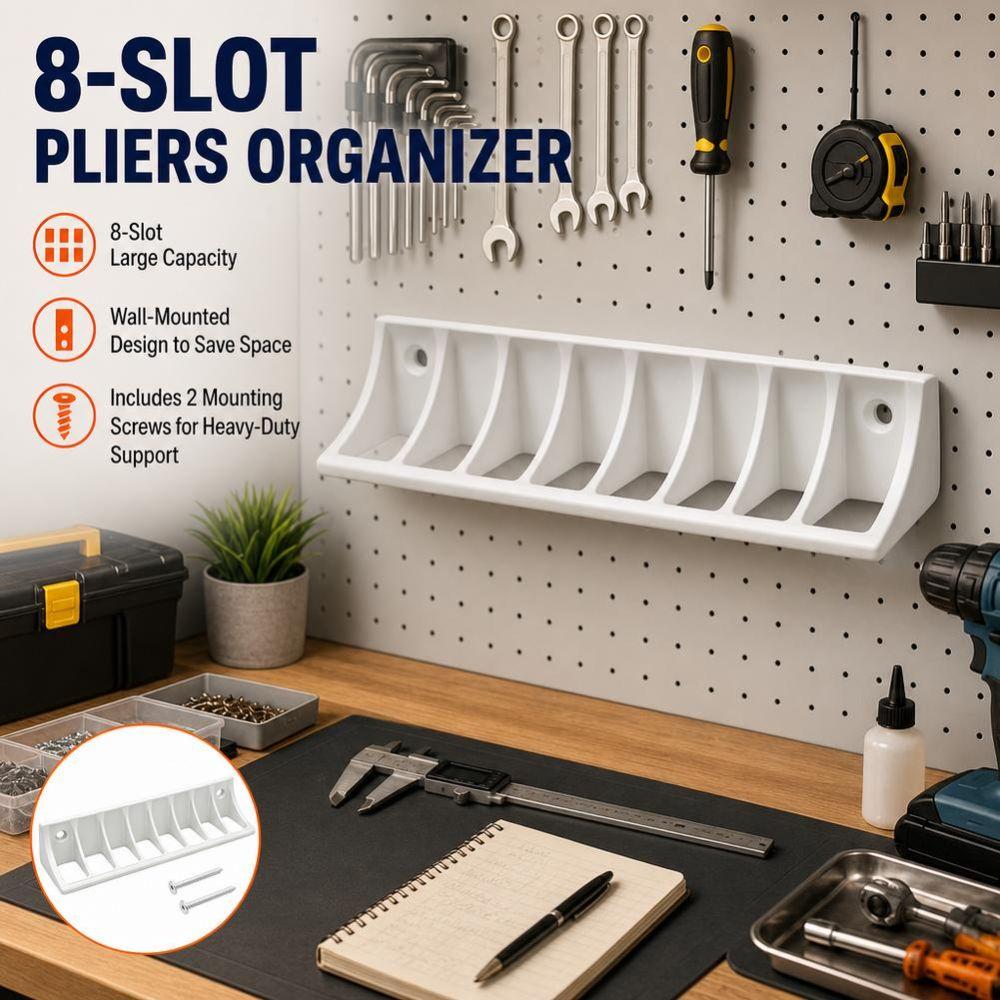 Wall Mounted Pliers Rack Heavy Duty Hand Tool Storage Rack New Wrench Organizer Workshop