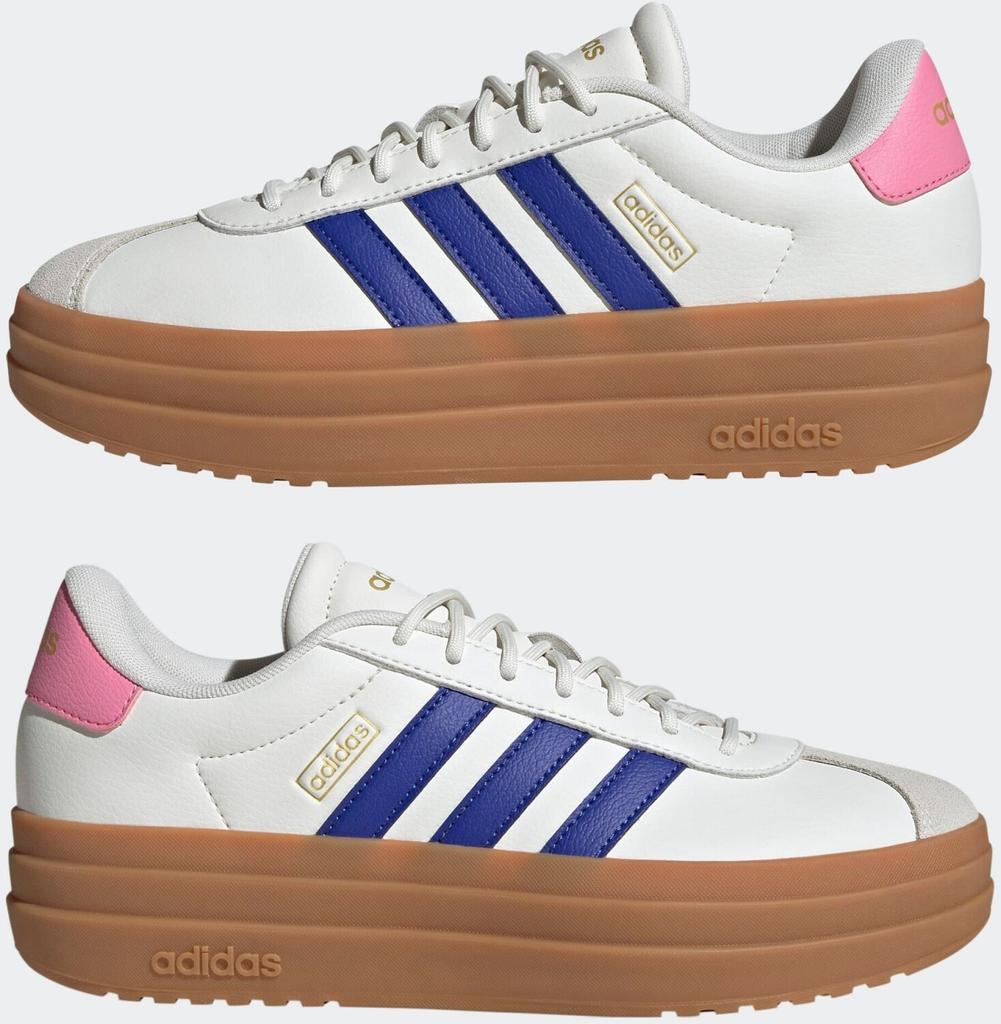 Кроссовки Adidas VL Court Bold Women core white/semi lucid blue/bliss pink