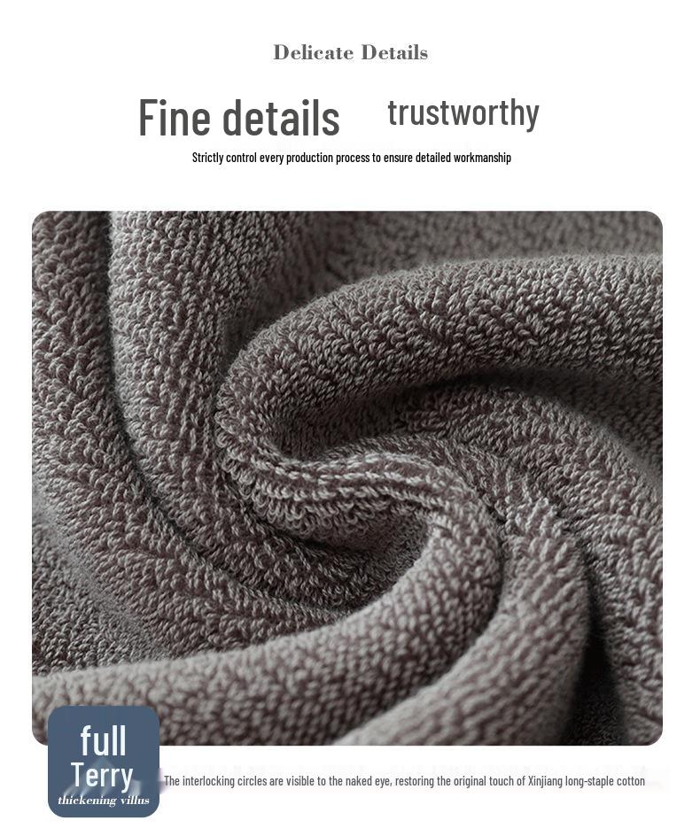 Grade A Pure Cotton Towels - Soft, Thick, and Absorbent Face Towels in Plain Colors