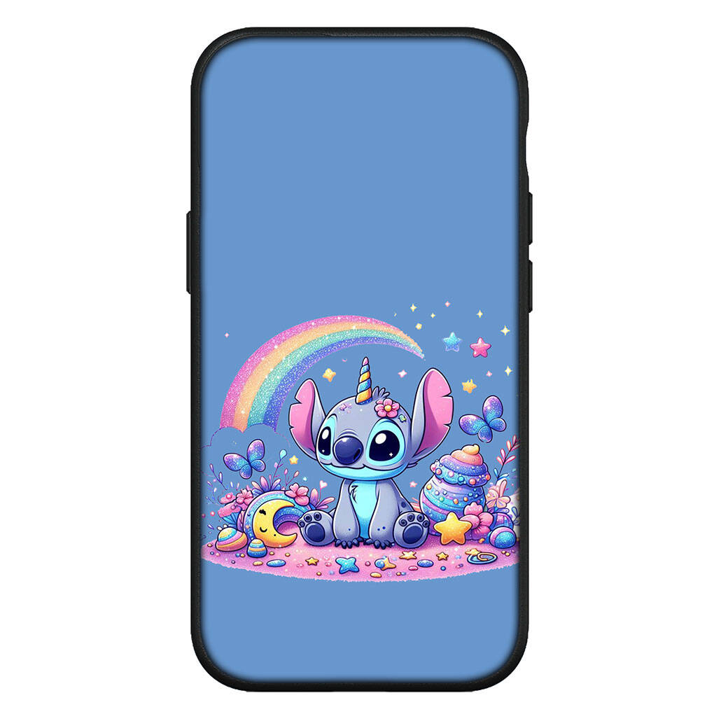 Cover for iPhone 17 16 15 Xiaomi Poco Redmi Note 14 13 12 11 Pro 9 16e Samsung Galaxy S25 S24 S23 OPPO Huawei Blue Lilo Cartoon Stitch Pink Phone Case