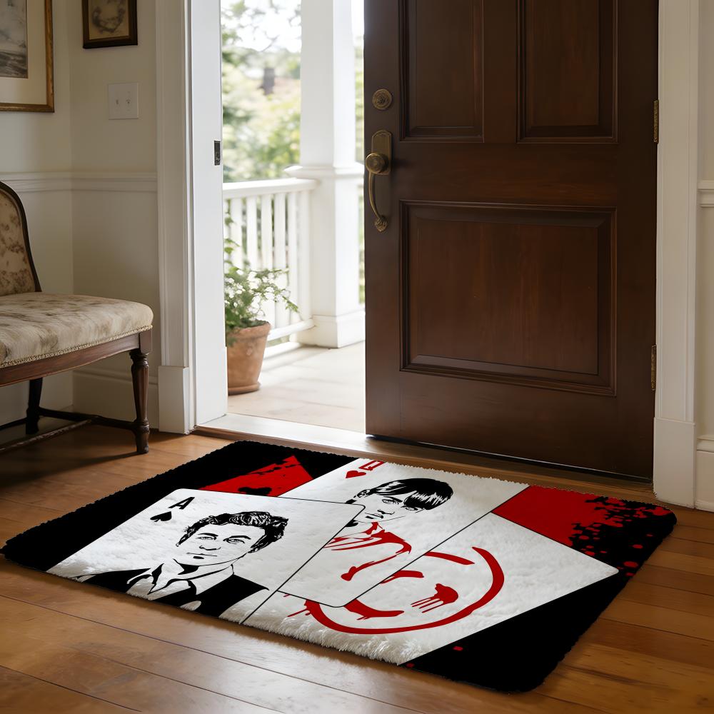 TV The MMentalist Floor Mat Soft Flannel Absorbent Mat Non-Slip Rug Home Bedroom Bathroom
