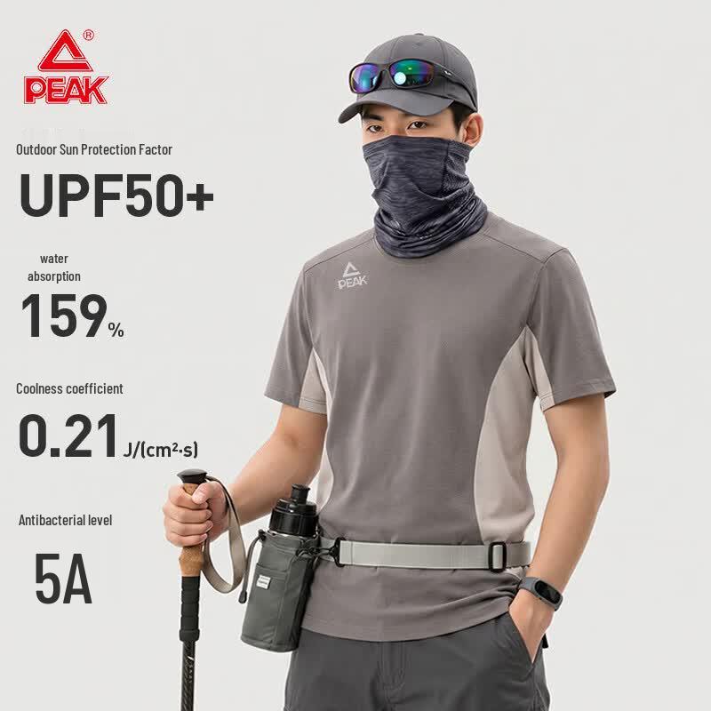 PEAK Men s Outdoor Quick-Dry Short Sleeve Sports T-Shirt 3XL