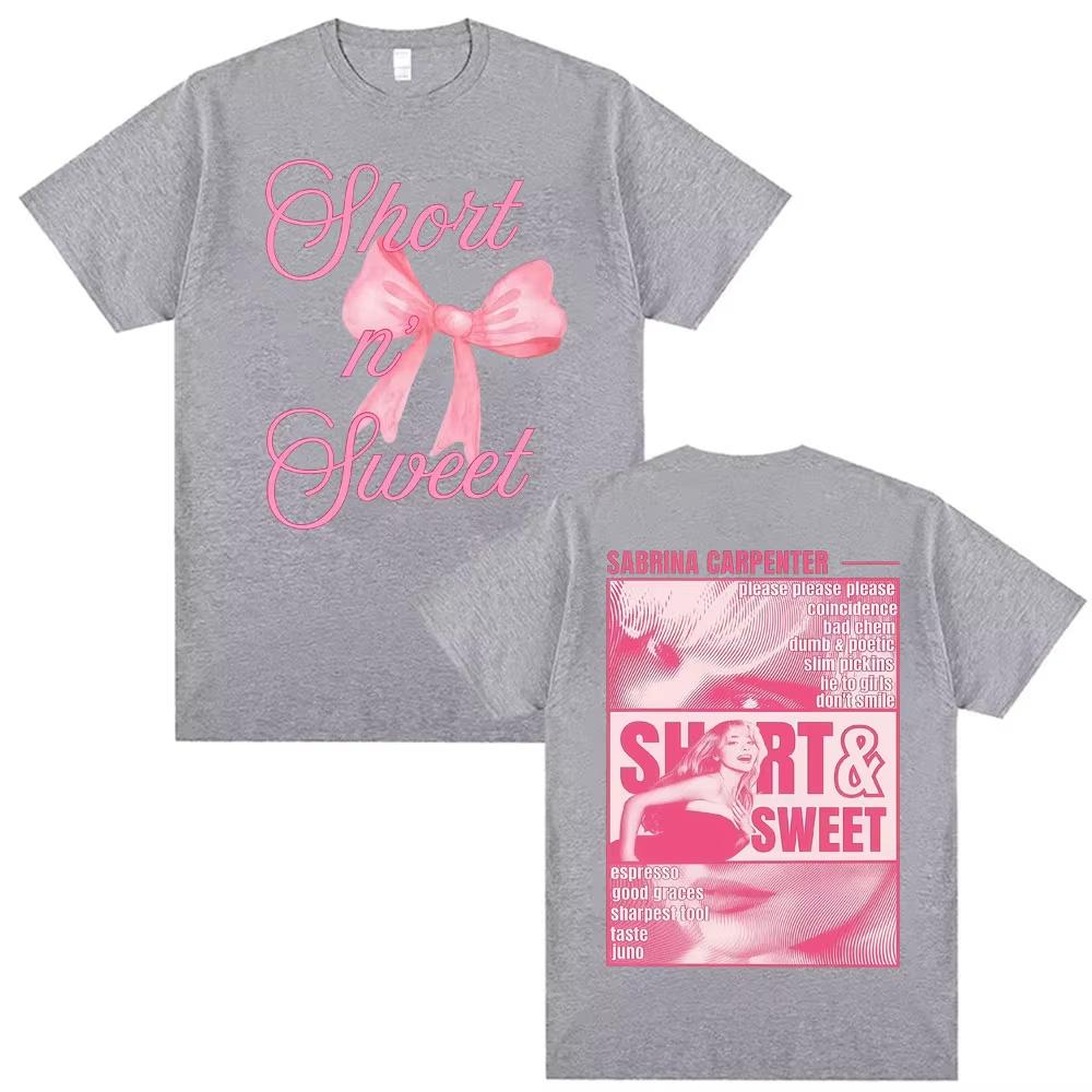 Sabrina Carpenter Short N Sweet Pop Music Fan Gift T Shirts Men Women Fashion Trending Aesthetic T Shirt Casual Cotton Top