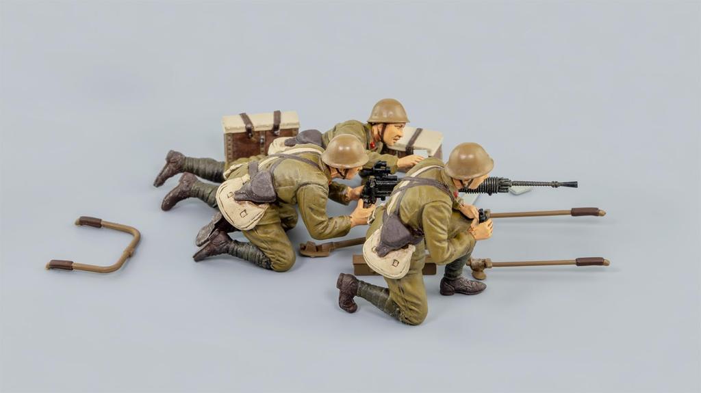Pit Road 1/35 Maßstab Grand Armor Serie Japanische Armee Typ 92 Schweres Maschinengewehr mit 3 Schützen, Plastikmodell G39 (Militär)