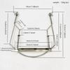 PPIOOY Harmonica Holder for 10-Hole Harmonicas, Neck Strap Type, Adjustable Metal Frame, Anti-Slip Design, Lightweight Professional Support, Silver,