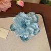 Women Hairpin Artificial Peony Flower Decor Anti-slip Teeth Hair Pin Large Size Holiday Hair Clip Hair Accessories