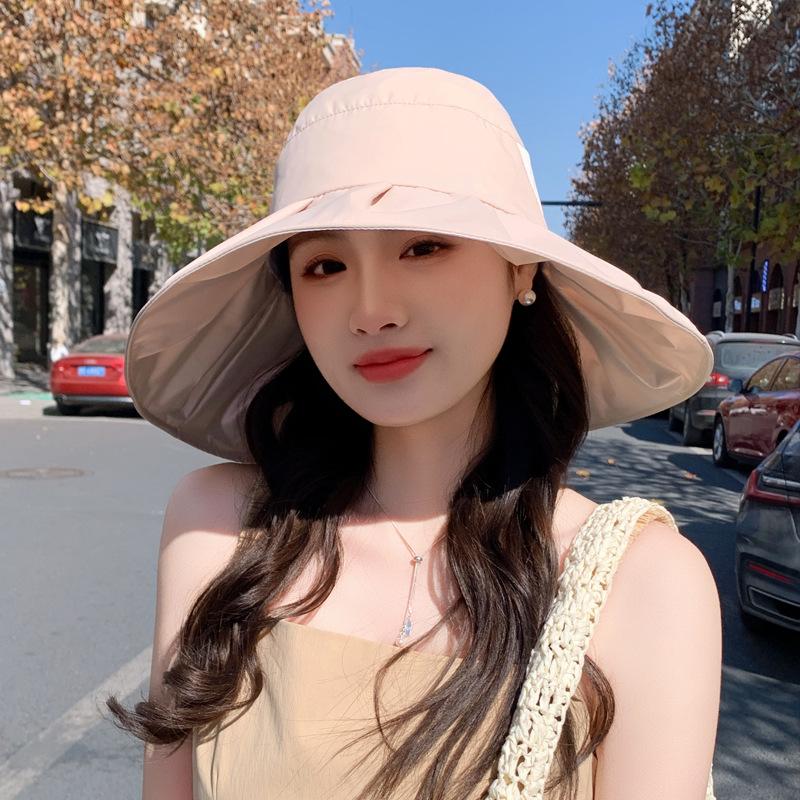 Big Edge Bucket Hat Women S Foldable Dome Sun Protection Hat Women S Sun Protection Big Eaves Face Cover Outdoor Travel Sun Hat хаки