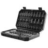 Impact Sockets Set 55pcs 6-Point 1/4" Drive Bit Ratchet Tool Kit Case