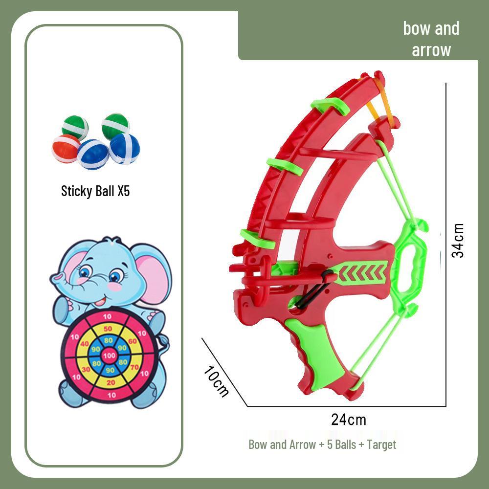 Catapult Sticky Ball & Bow Set: Educational Parent-Child Cartoon Dartboard Toy