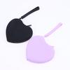 Portable Silicone Coin Purse Waterproof Heart-Shaped Small Wrist Wallet Solid Color Zipper Travel Sundries Storage Bag