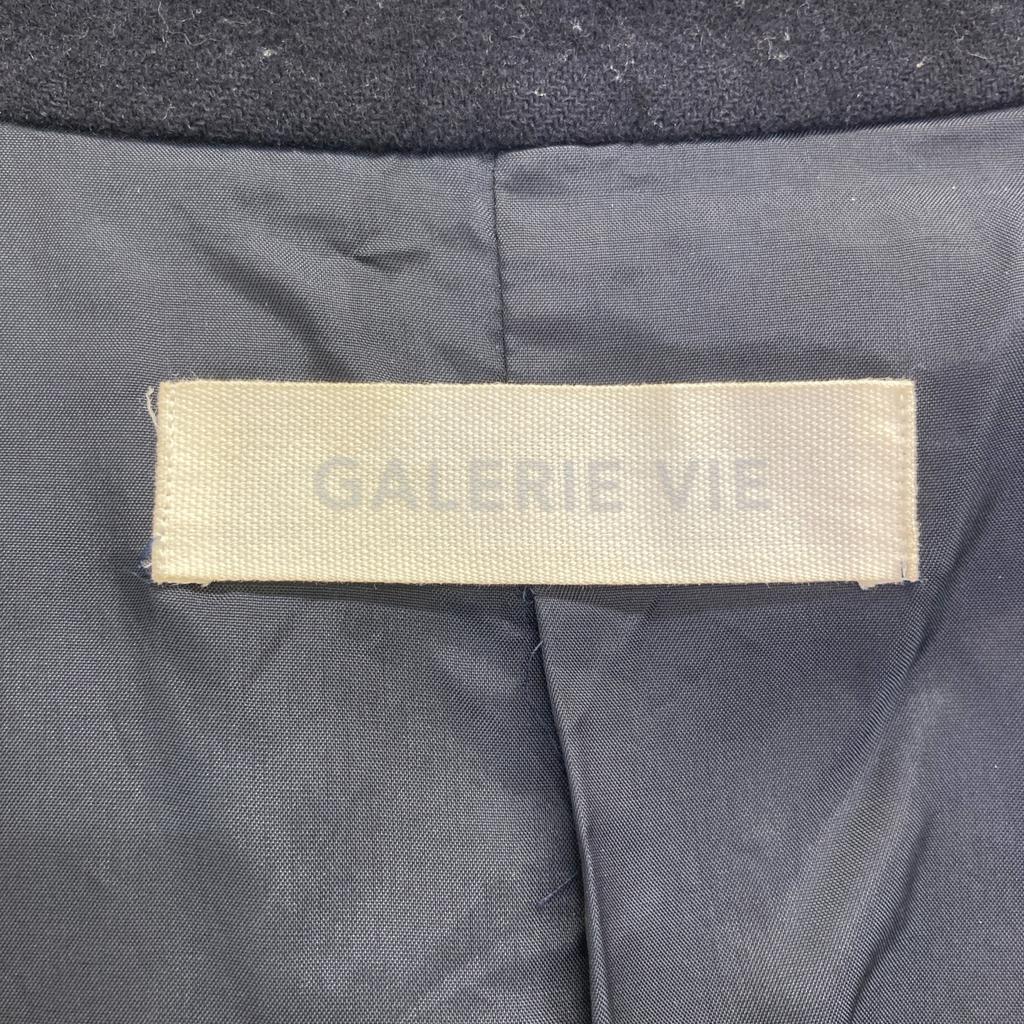 GALERIE VIE Navy Cashmere Blend Wool Light Melton Chester Coat Coat 34 NavyUsed