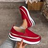 Fashion Spring Autumn Shoes for Women Casual Platform Slip on Loafers Lightweight Thick Bottom Middle Heel Female Sports Vulcanize Shoes