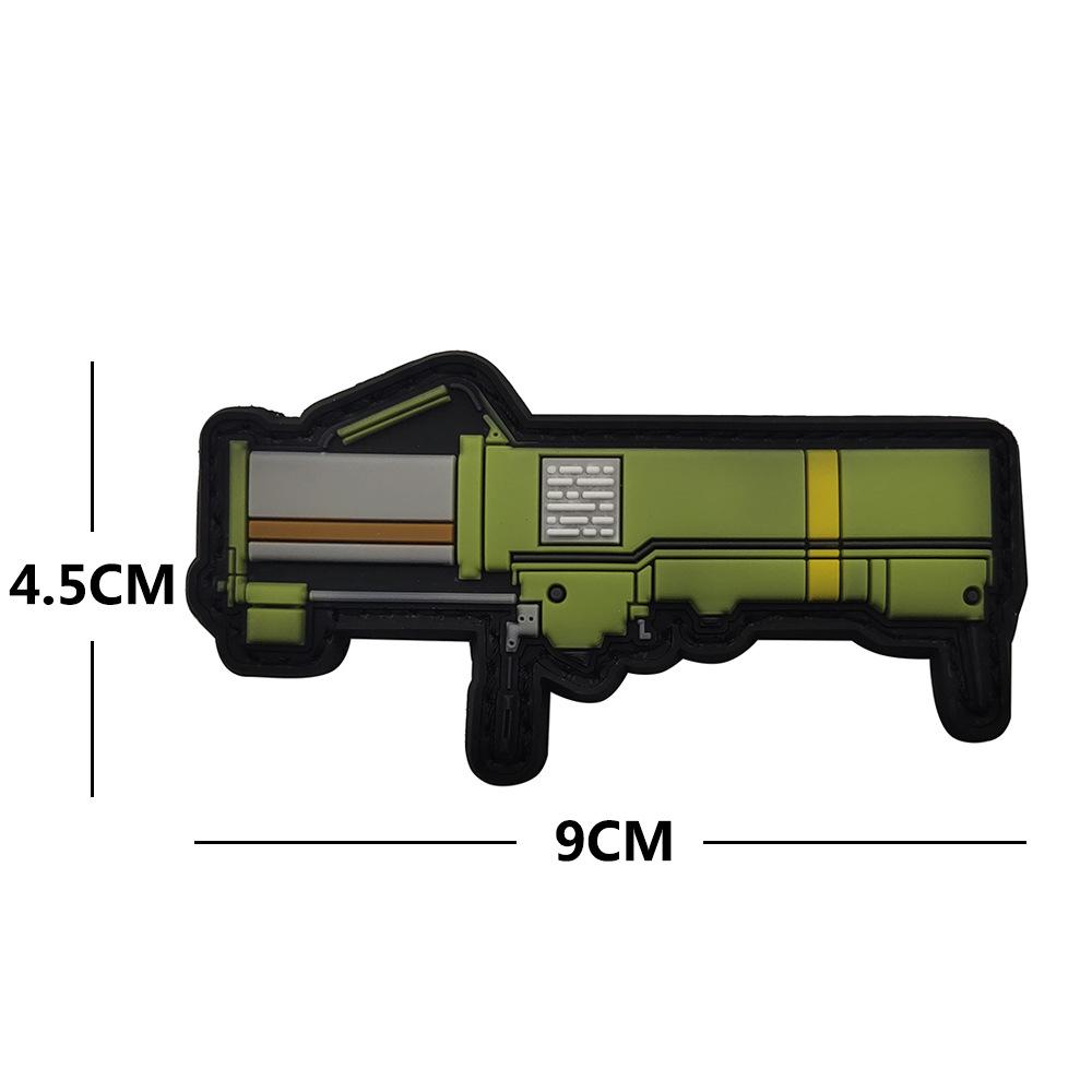 Sea Customer 3D PVC Klettverschluss Taktischer Waffenaufnäher - Q-Version Moralabzeichen für Outdoor-Taschen