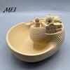 Mini Decorazione Santorini Ciotola Contenitore a Forma di Conchiglia, Vassoio Decorativo da Scrivania, Raffinato Supporto Greco per Anelli e Orecchini, Fascino dell'Isola per Chiavi Gioielli Monete
