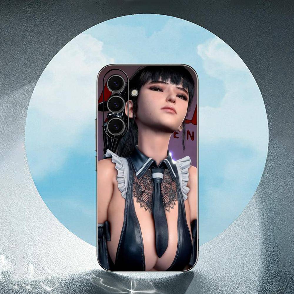 Stellar Blade ANIME For Samsung Galaxy S25 S24 S23 Ultra S22 S21 Plus S20 Black Soft Silicone Protective Case